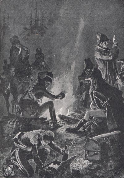 The Bivouac before the Battle of Bussaco, illustration from 